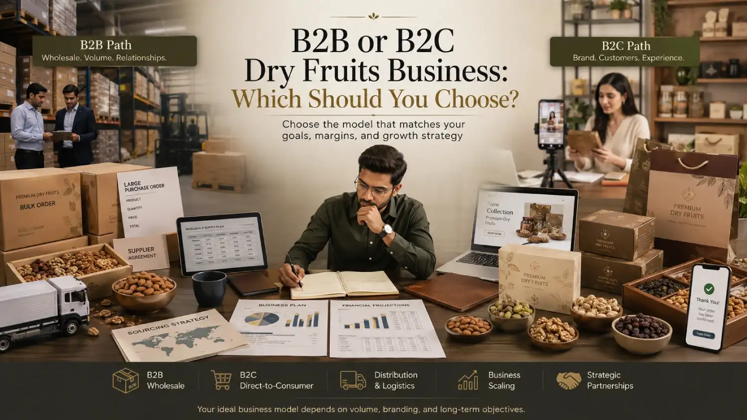 B2B or B2C Dry Fruits Business: Which Should You Choose?