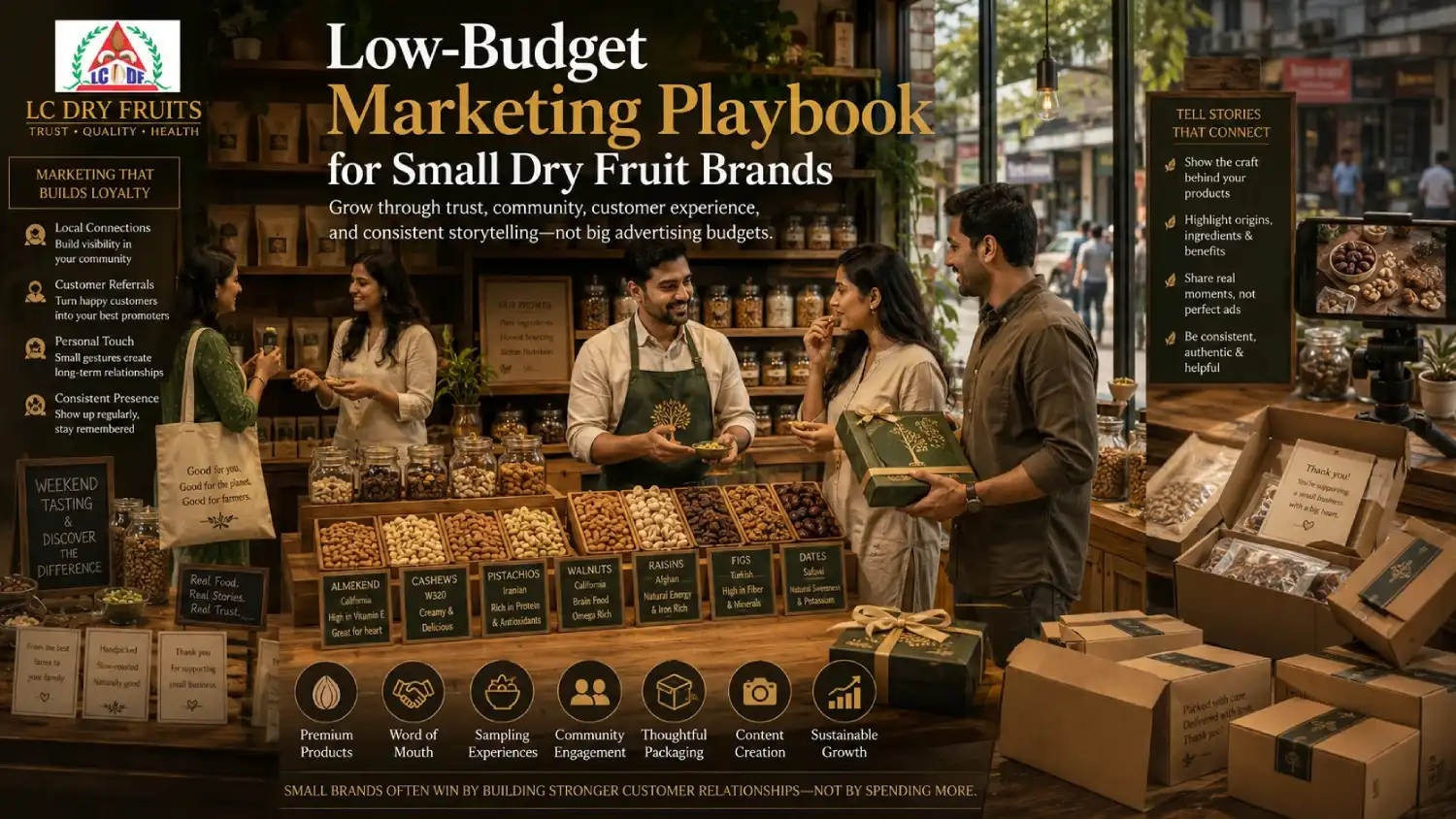 Low-Budget Marketing Playbook for Small Dry Fruit Brands