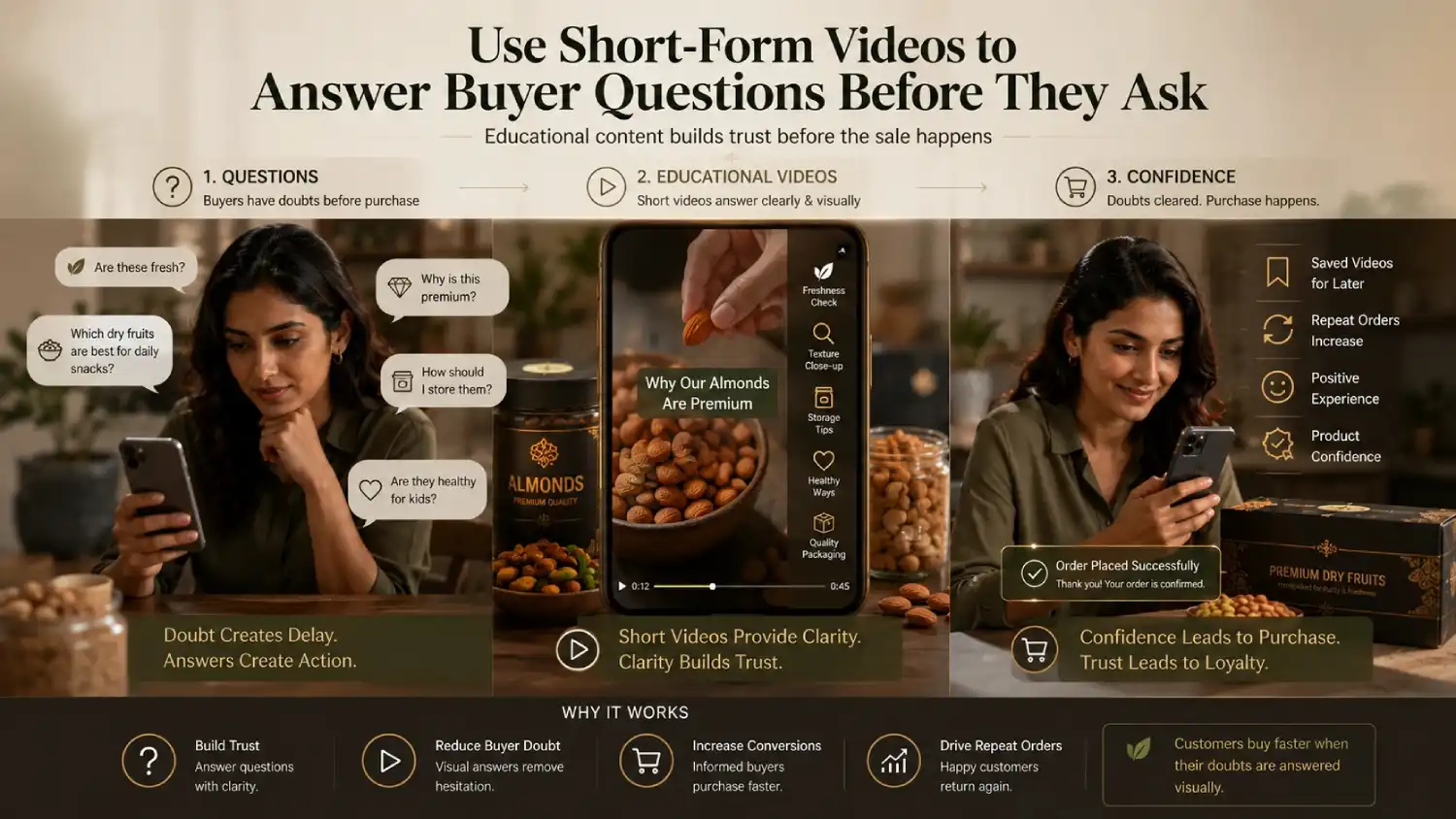 How dry fruits businesses can use Reels to build trust and drive sales