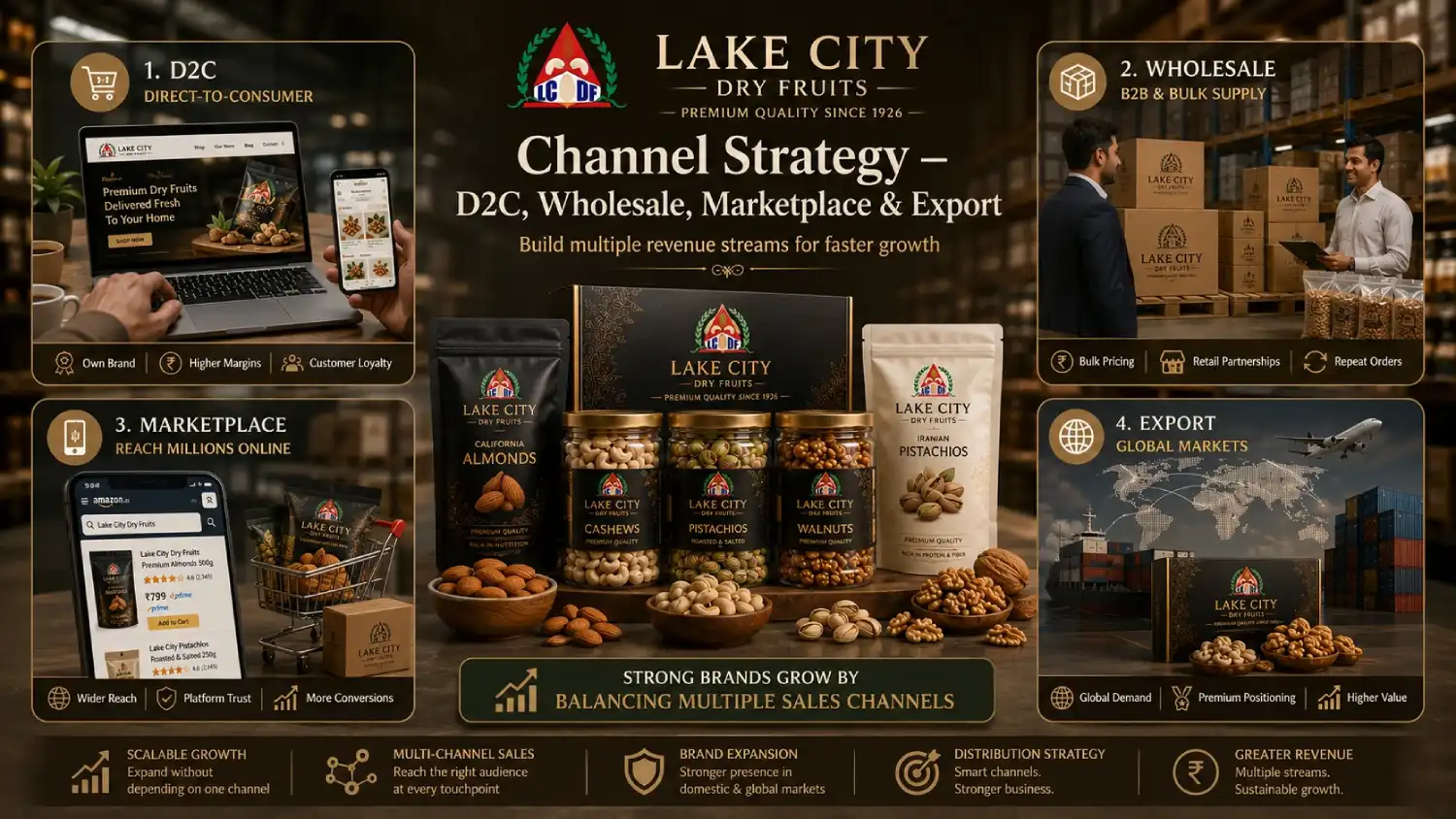 Channel Strategy — D2C, Wholesale, Marketplace, and Export