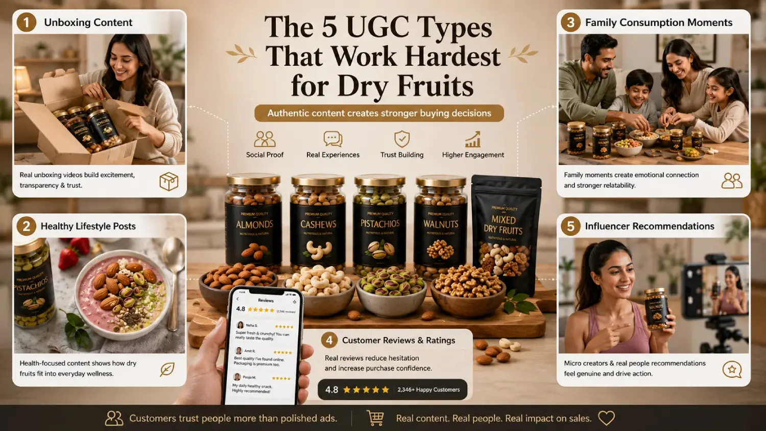 The 5 UGC Types That Work Hardest for Dry Fruits