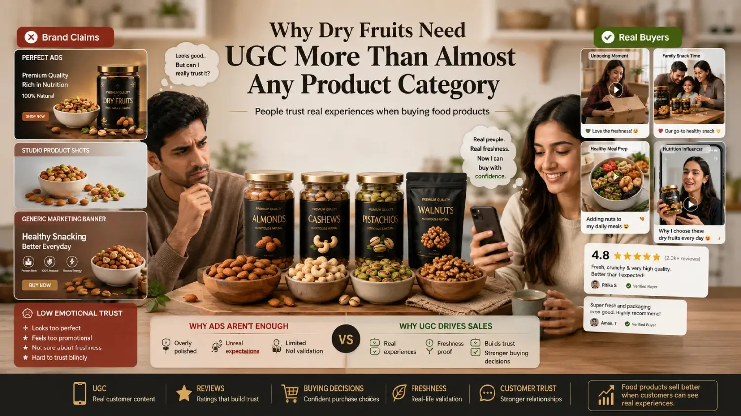 Why Dry Fruits Need UGC More Than Almost Any Other Product Category