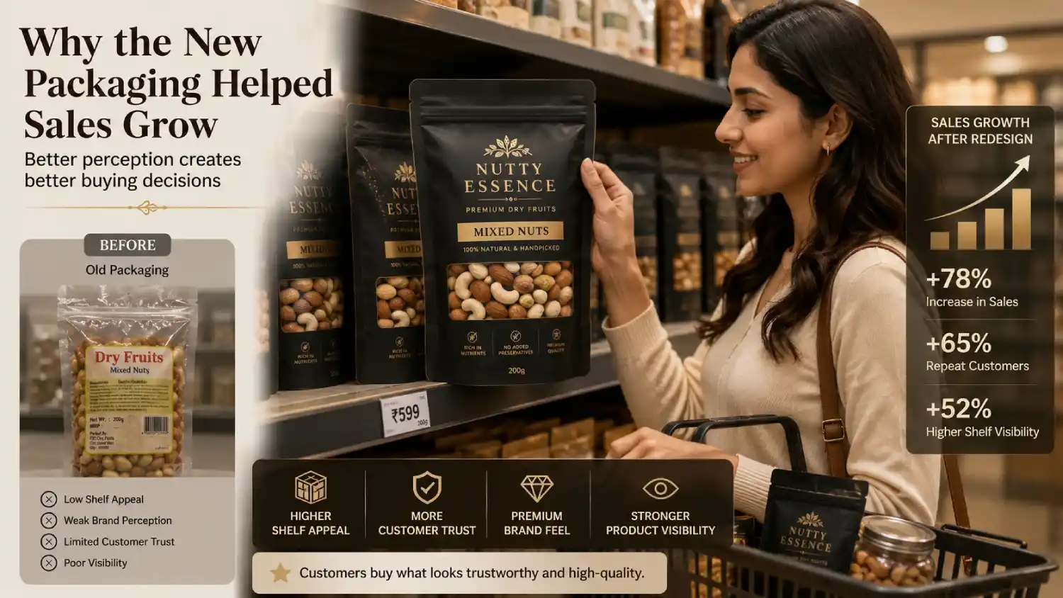 Why the new packaging helped sales grow
