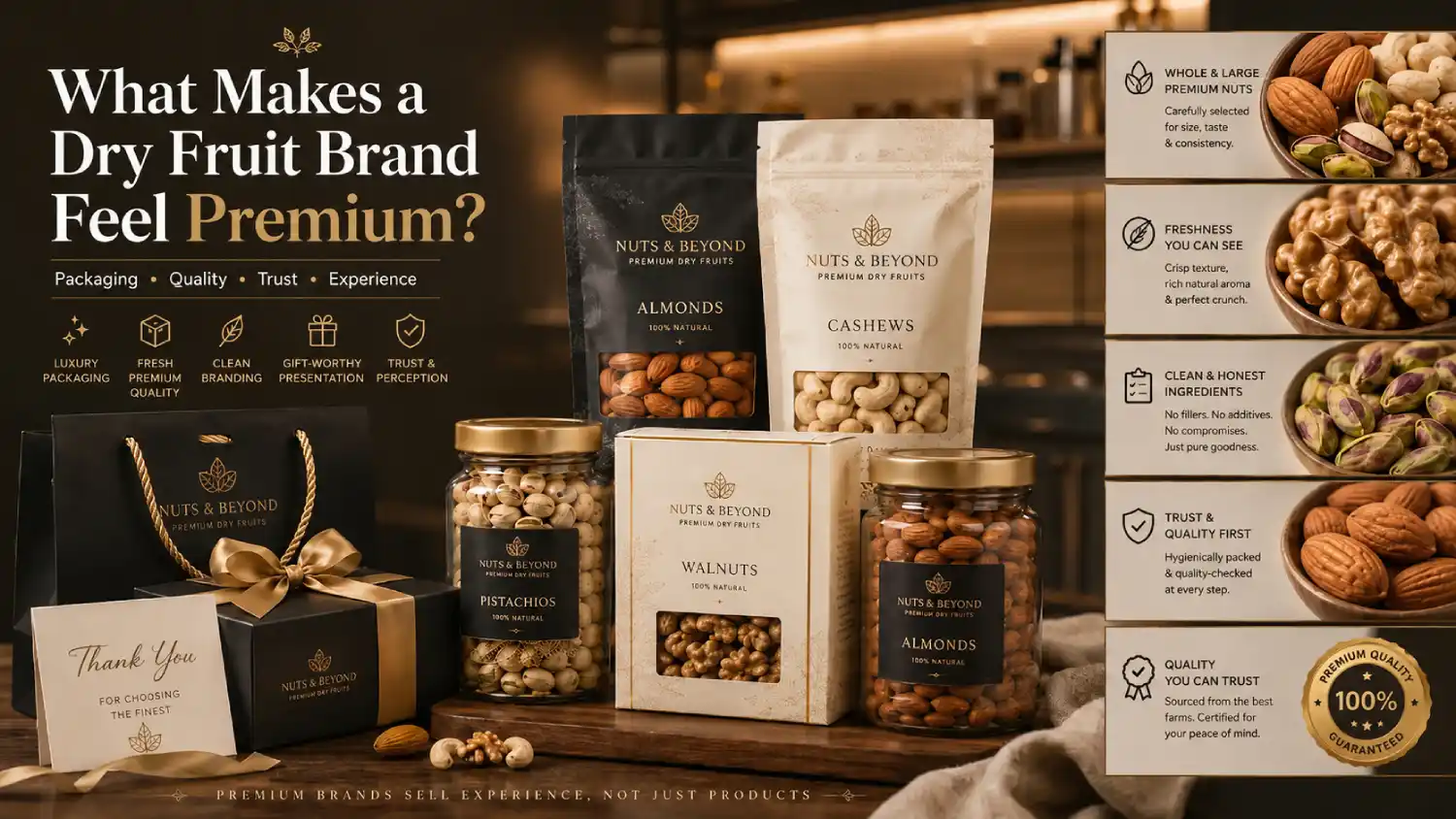 What makes a dry fruit brand feel premium