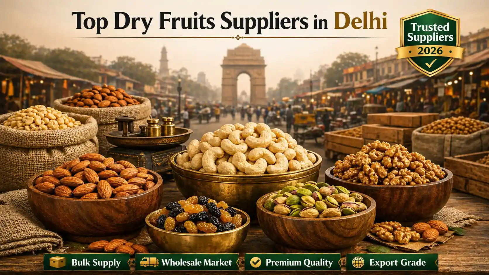 Top 5 Dry Fruits Suppliers in Delhi
