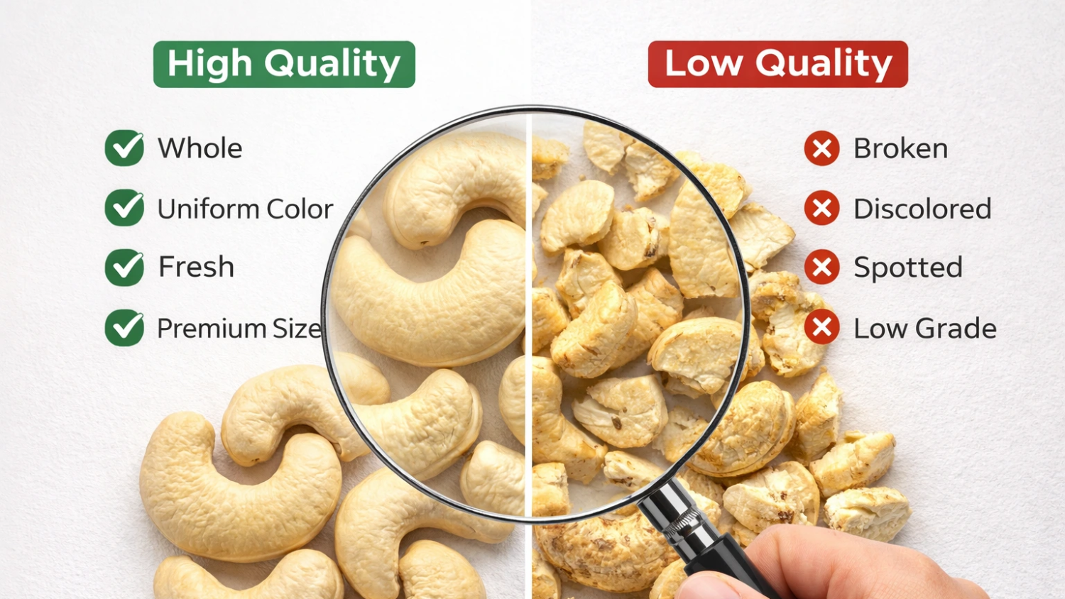 How to Check Cashew Quality