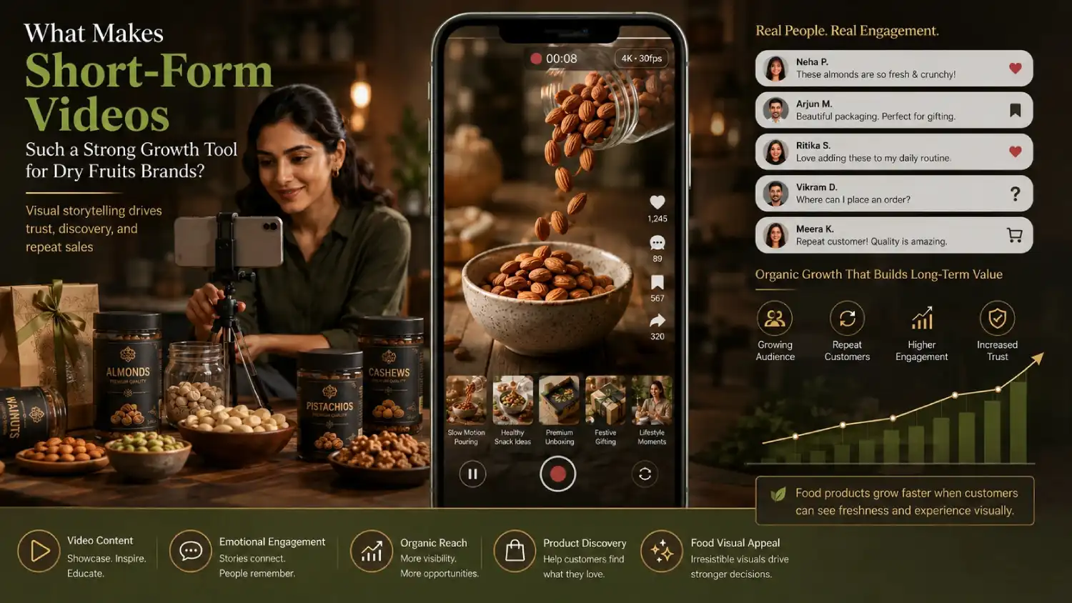 How Instagram Reels Help Dry Fruits Businesses Grow Online