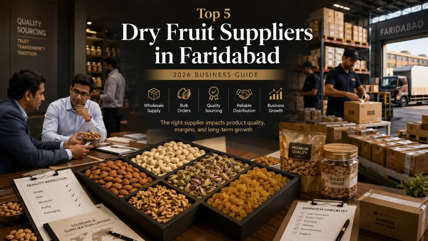 Top 5 Dry Fruit Suppliers in Faridabad
