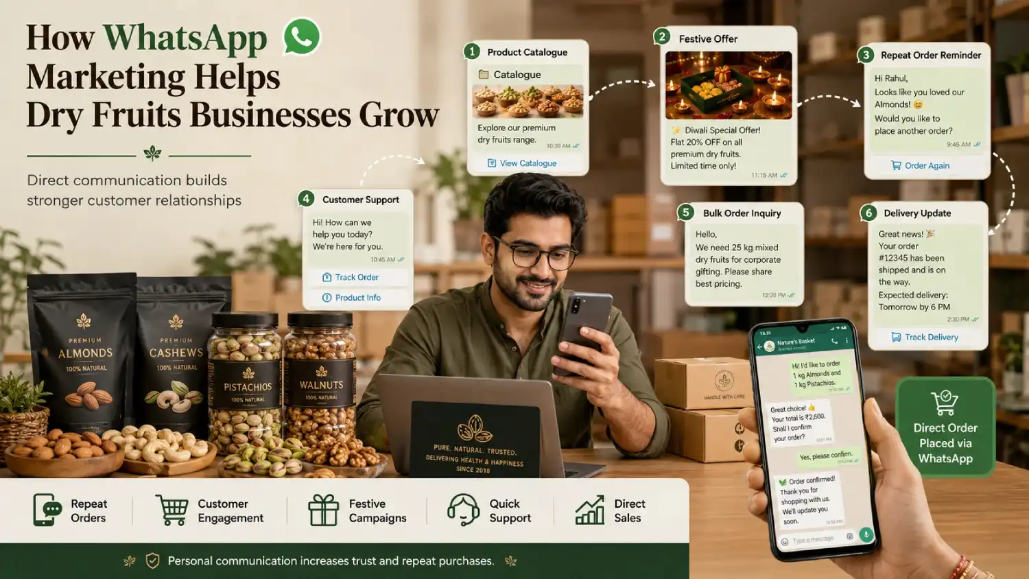 WhatsApp Marketing for Dry Fruits Businesses